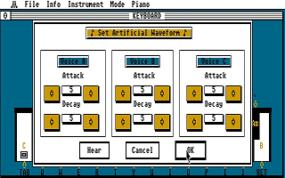 Deluxe Piano atari screenshot